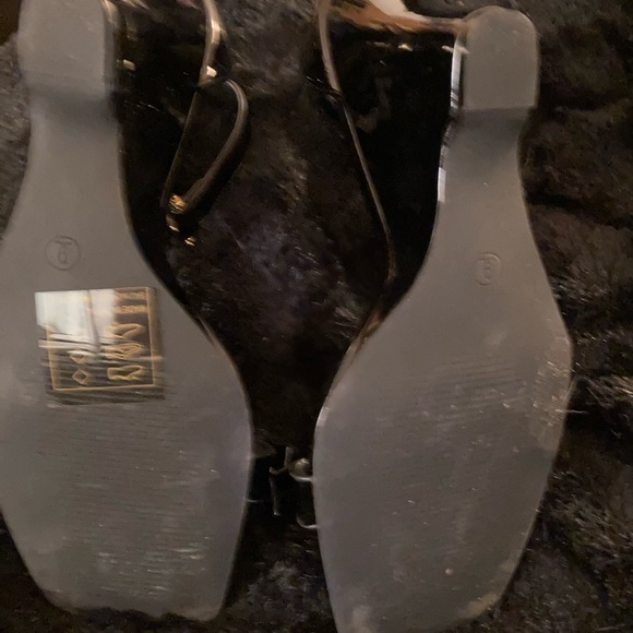 Black Dress Wedge Heels - Picture 2 of 2